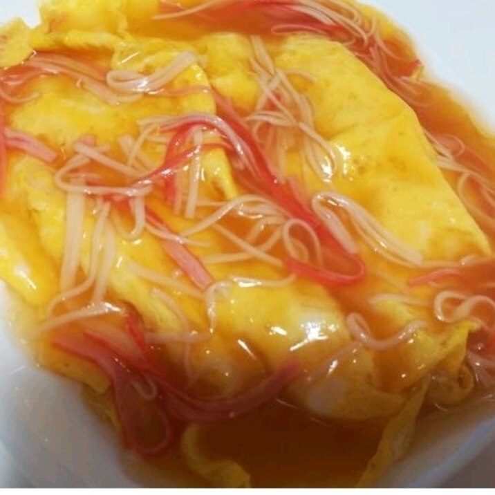カニカマで卵あんかけご飯